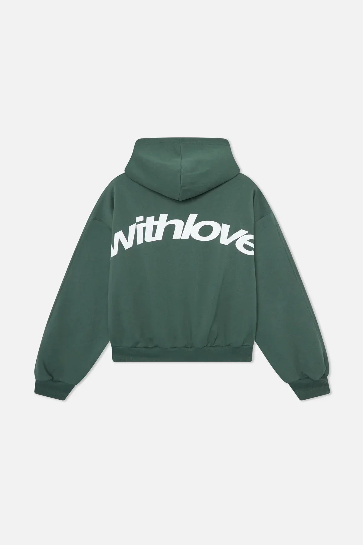 Unisex pullover hoodie with hood, long sleeves, ribbed trims and large back graphic