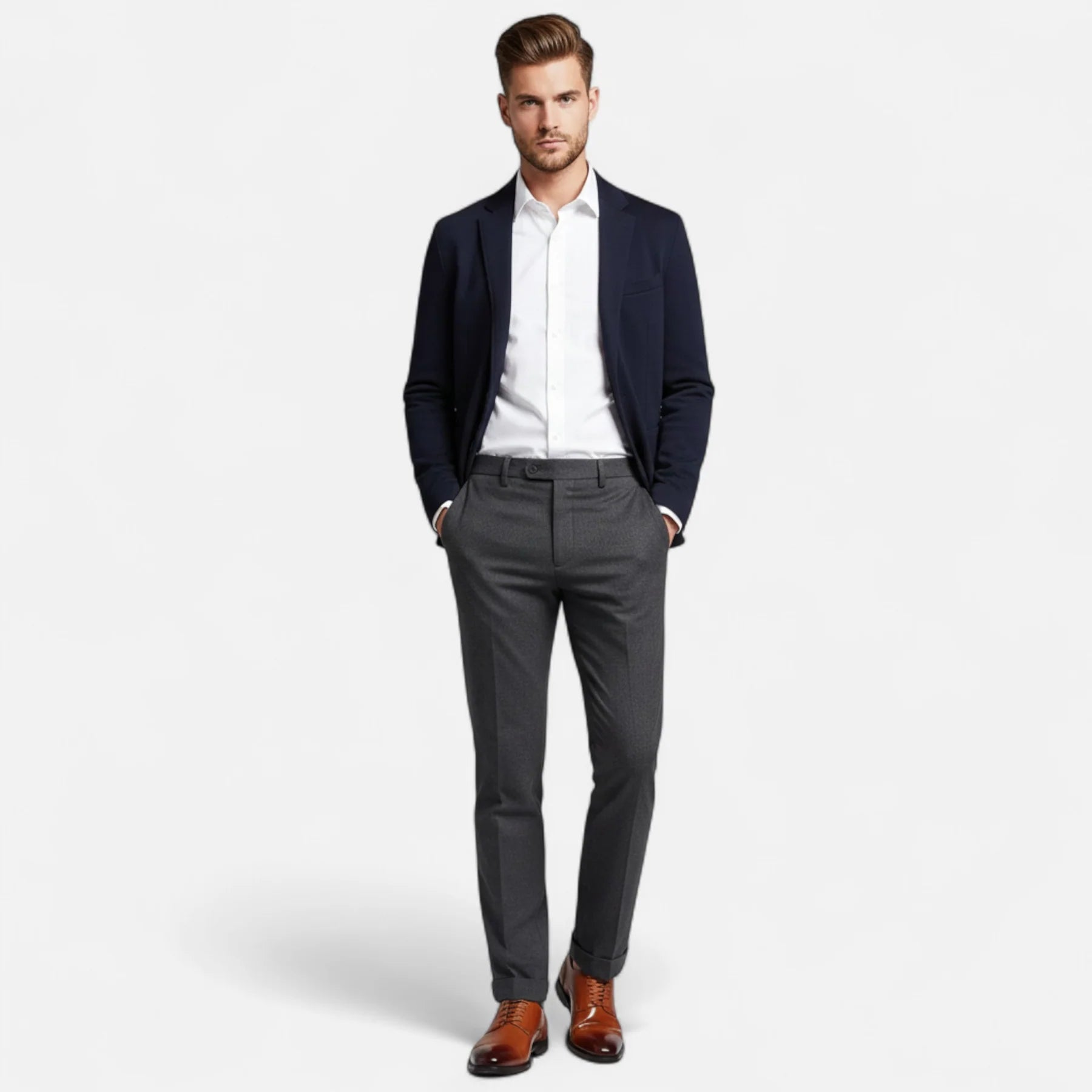Men’s Leather Oxford Shoes | Classic Lace-Up