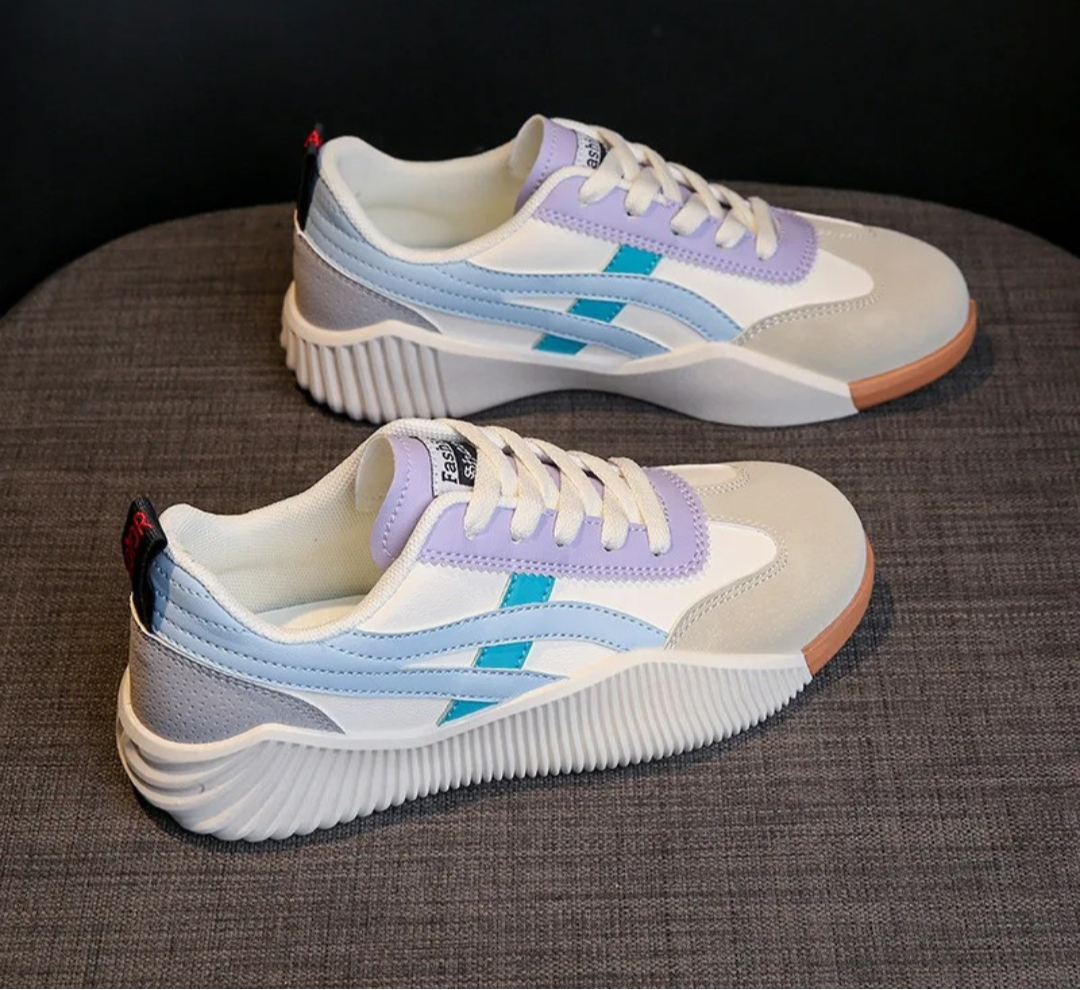 Women’s Platform Casual Lace-Up Trainers