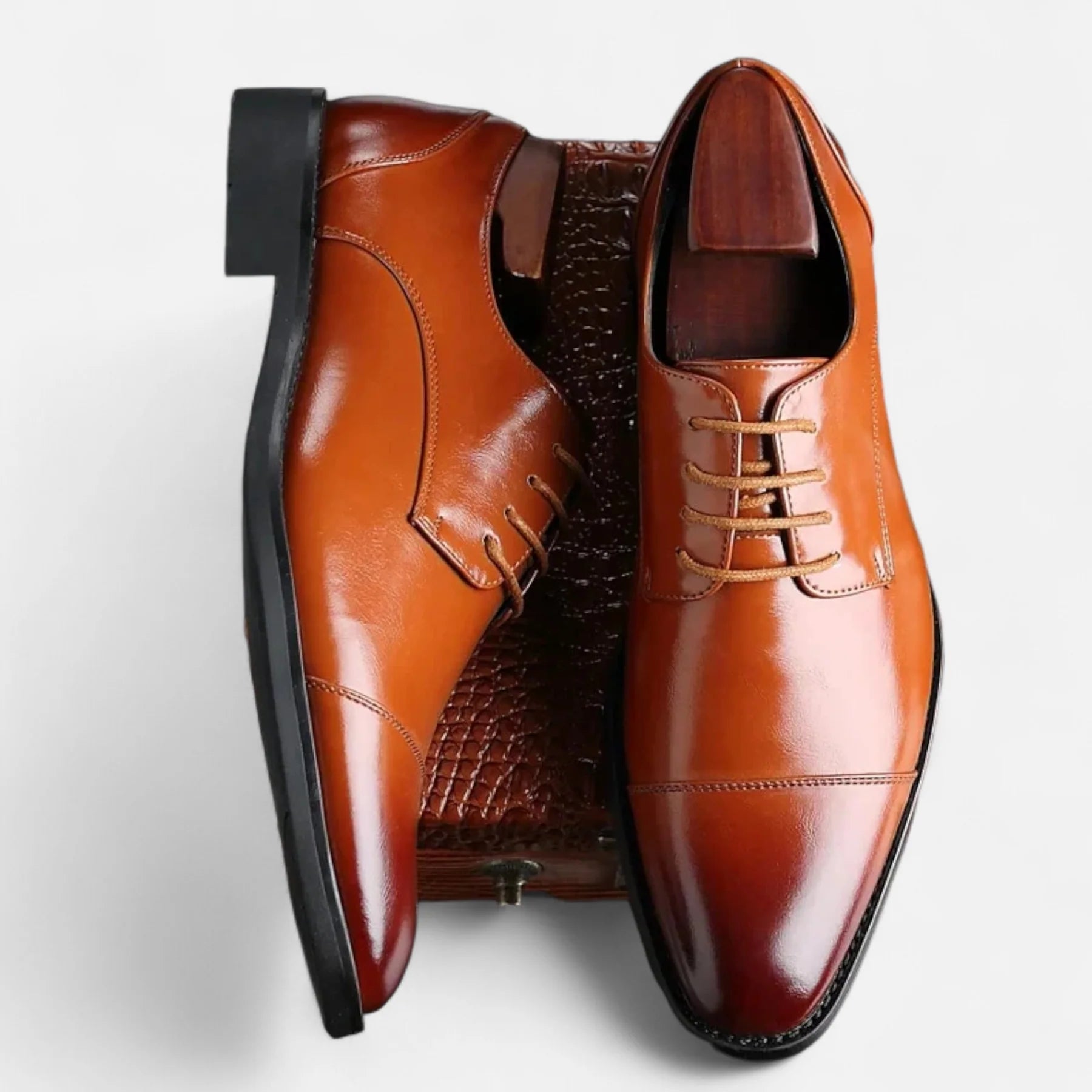 Men’s Leather Oxford Shoes | Classic Lace-Up
