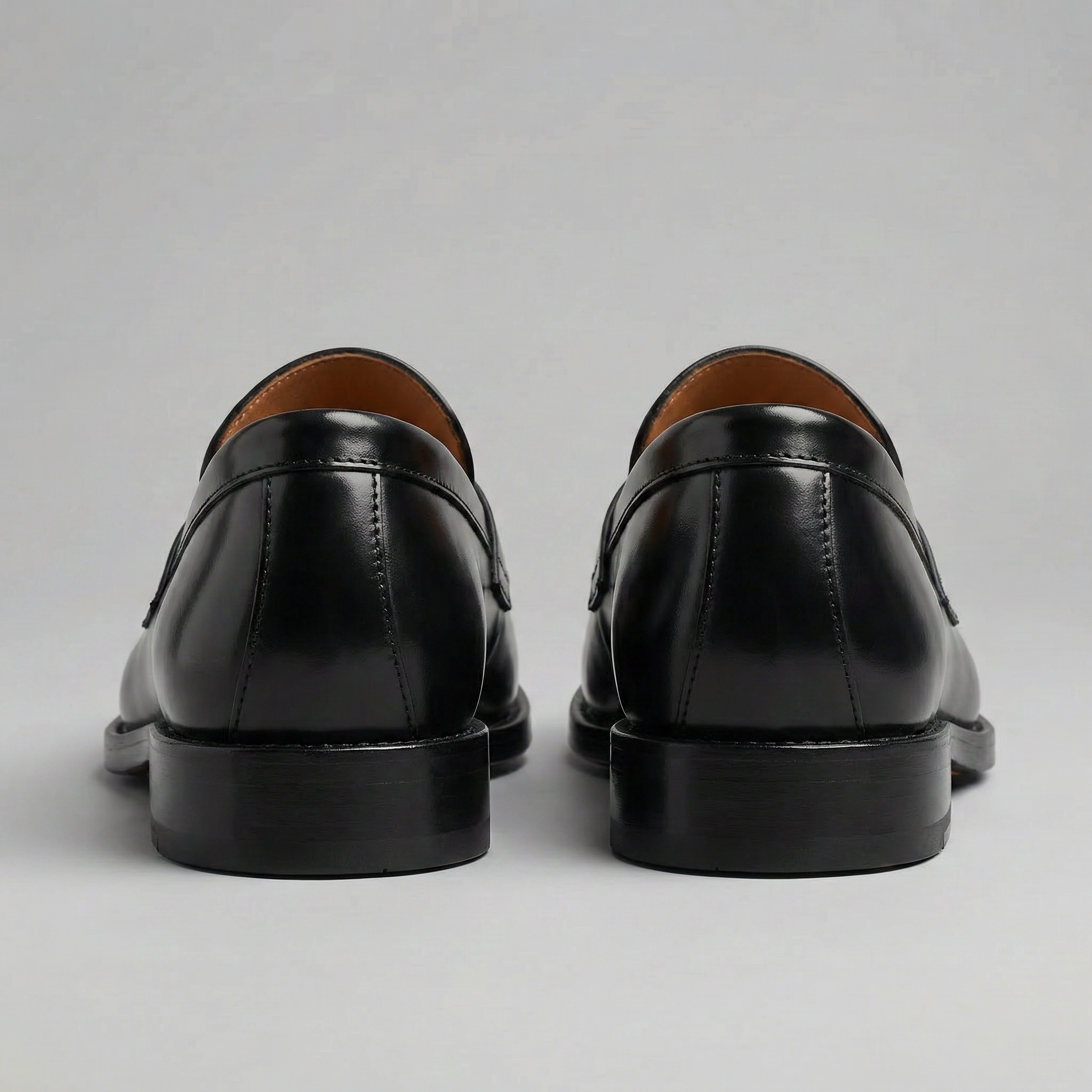 Men's Penny Loafer Leather-Look Moccasin Toe
