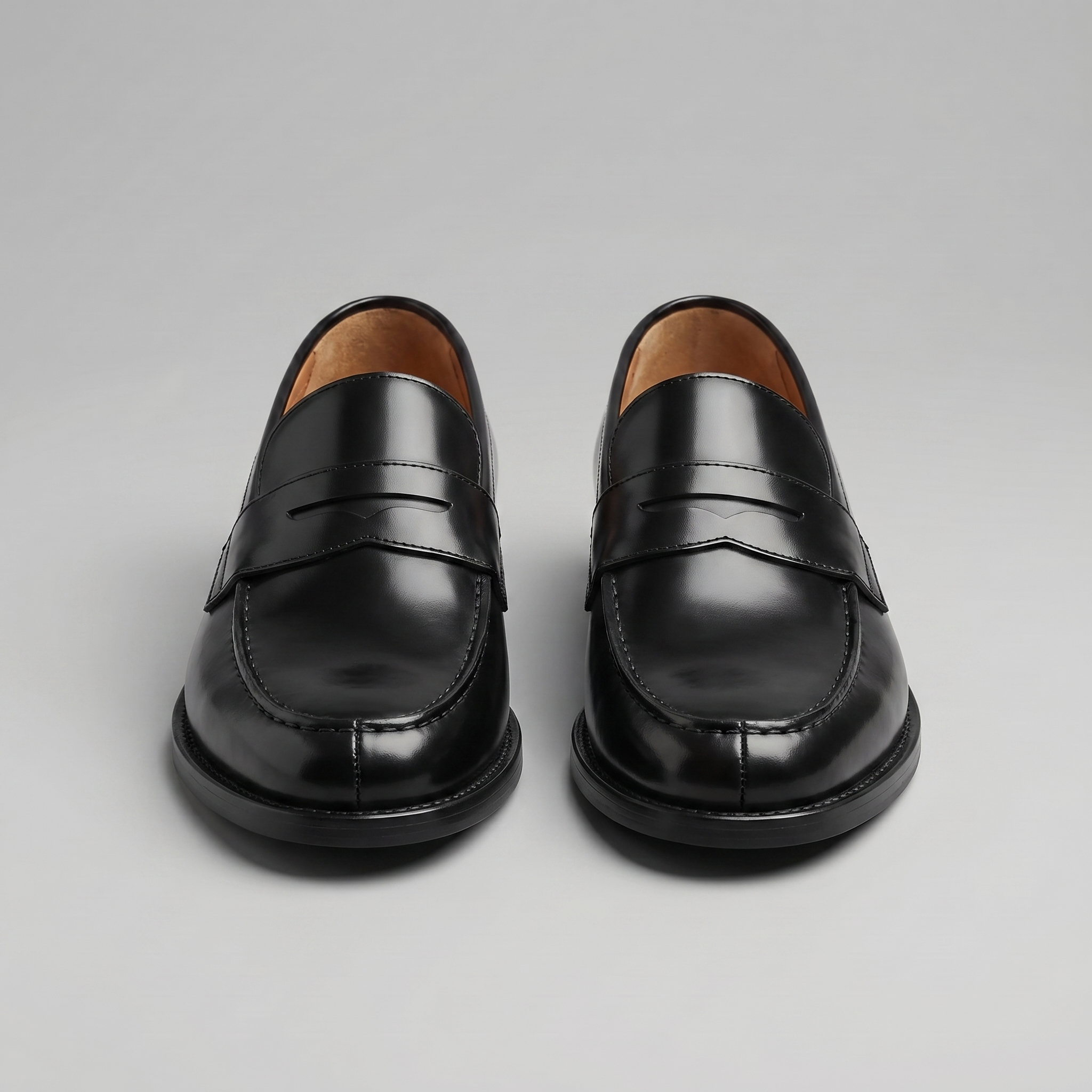 Men's Penny Loafer Leather-Look Moccasin Toe