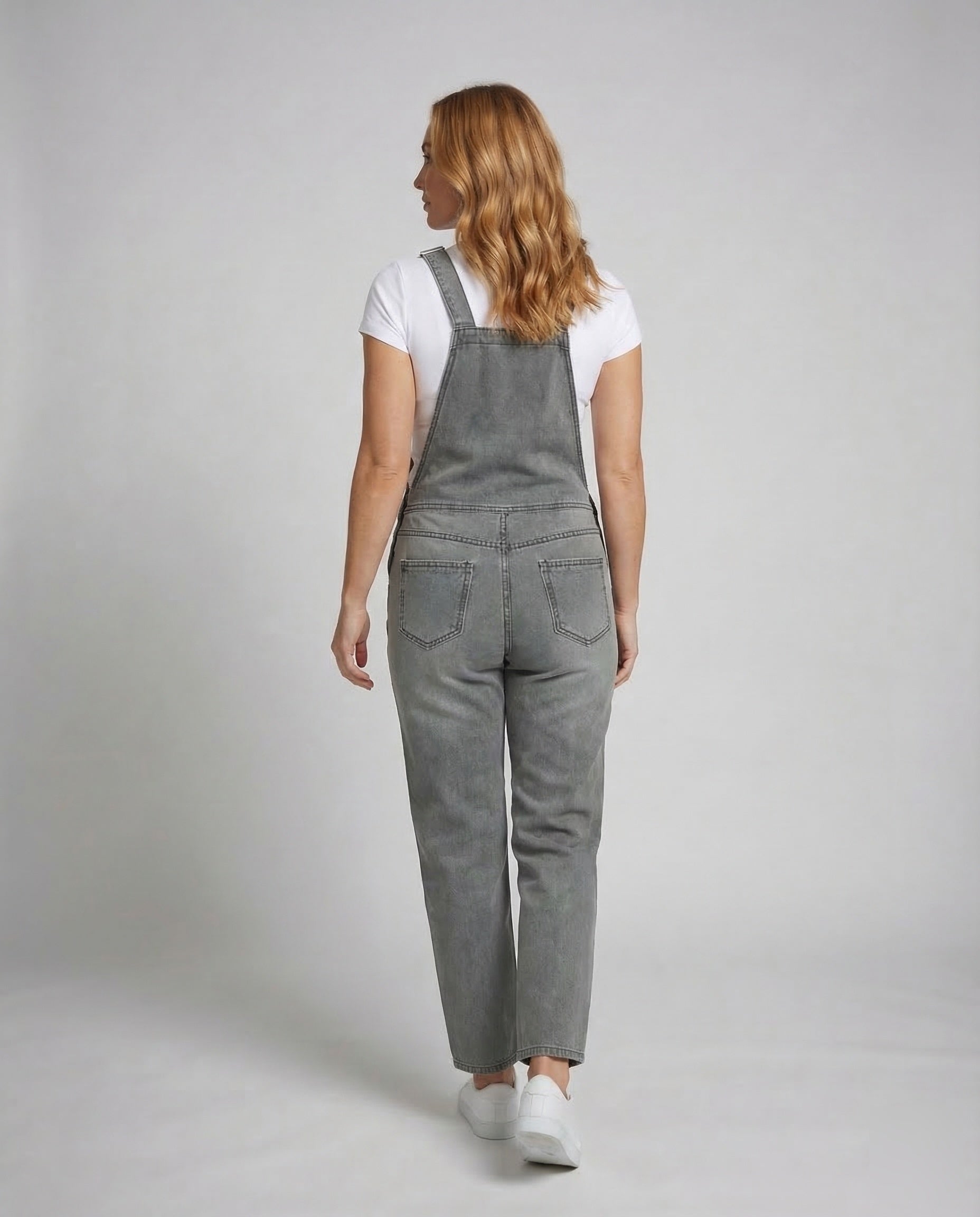 Women's Dungaree Jumpsuit Floral Print Straight Leg