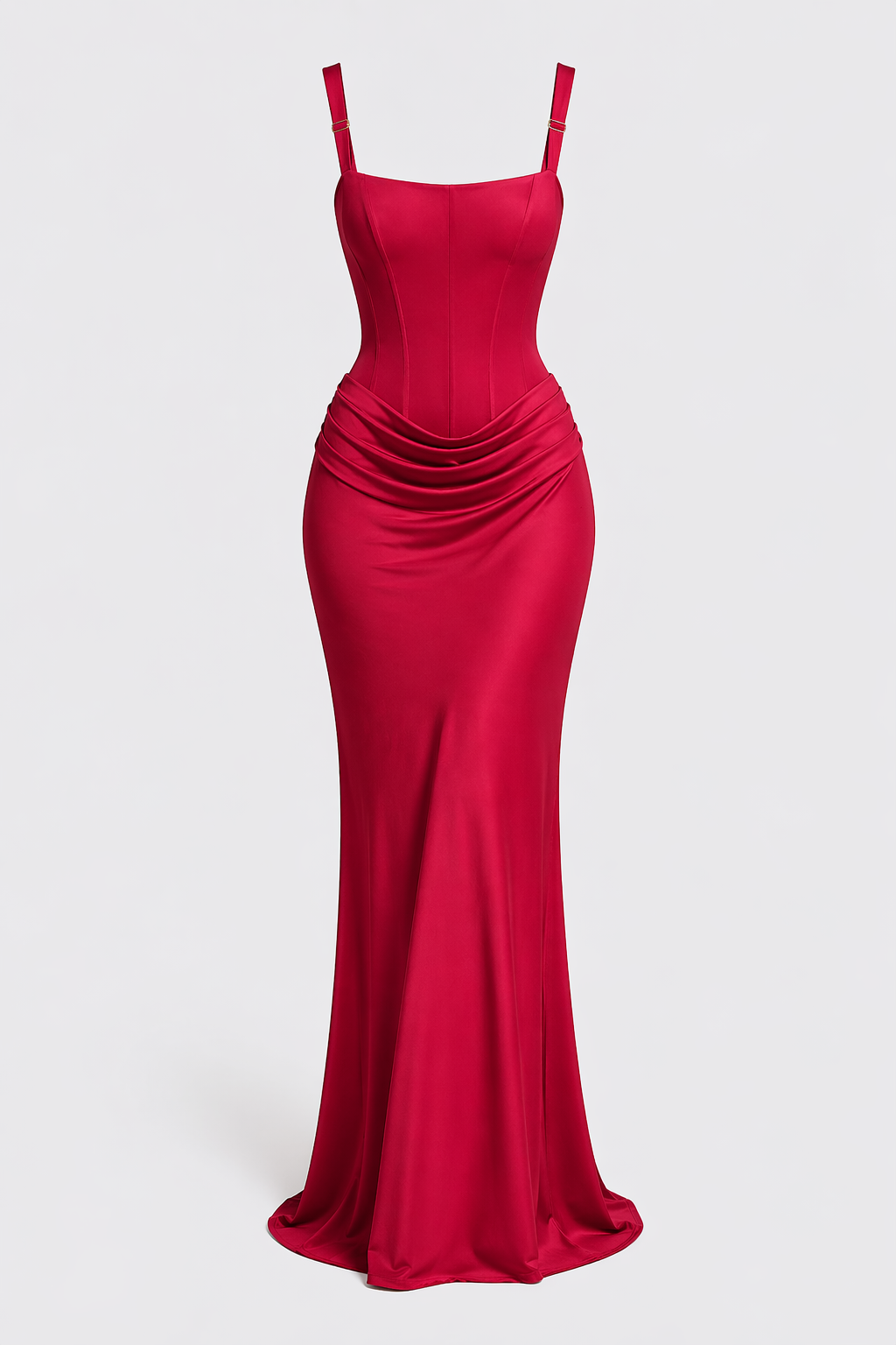Women’s Corset Evening Dress | Burgundy Red