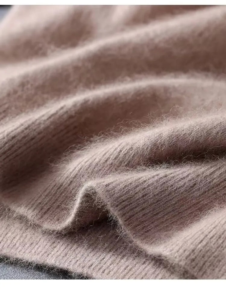 Men's short-sleeve knitted crew neck T-shirt with ribbed edging