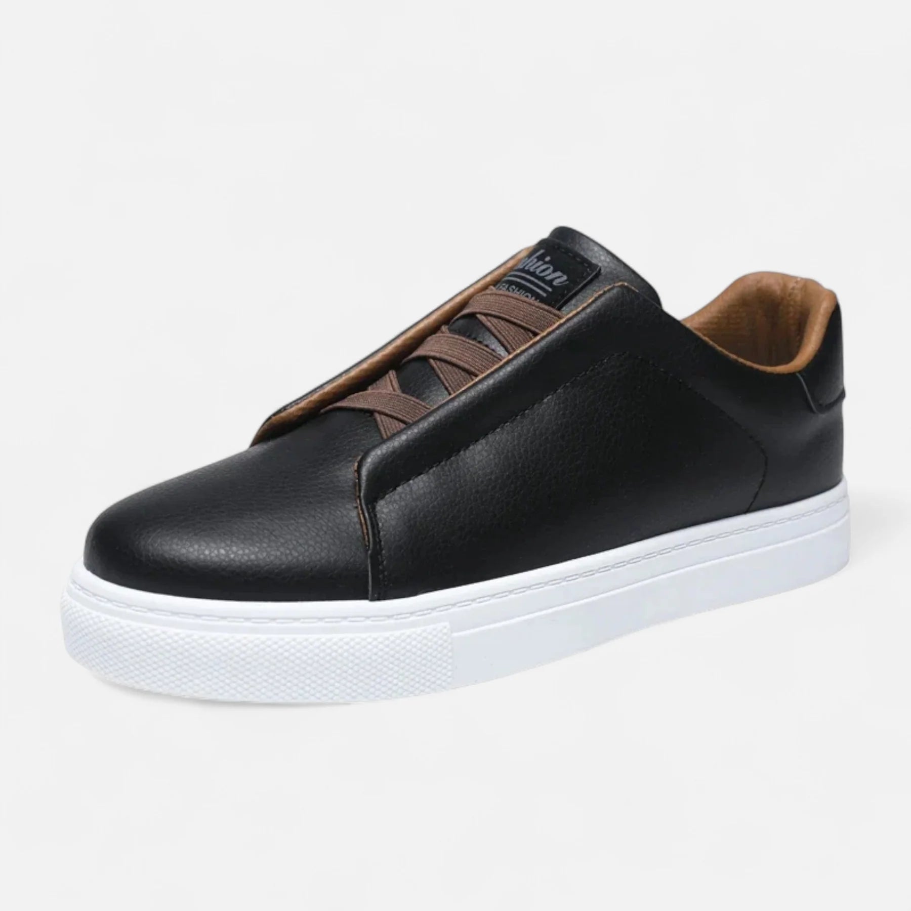 Men’s Leather Slip-On Trainers | Minimal Low-Top