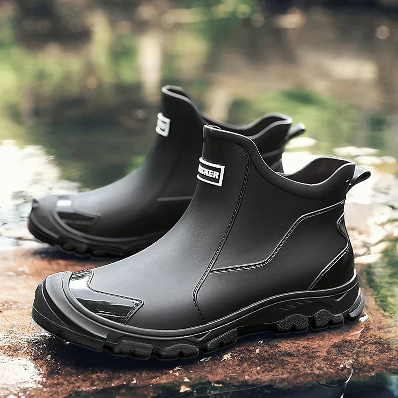 Unisex Chelsea terrain boots with pull tabs and chunky treaded soles