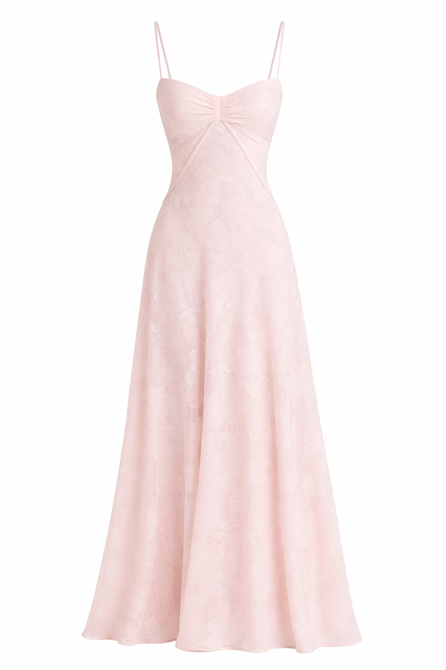 Women’s Floral Jacquard Maxi Dress with Corset Back