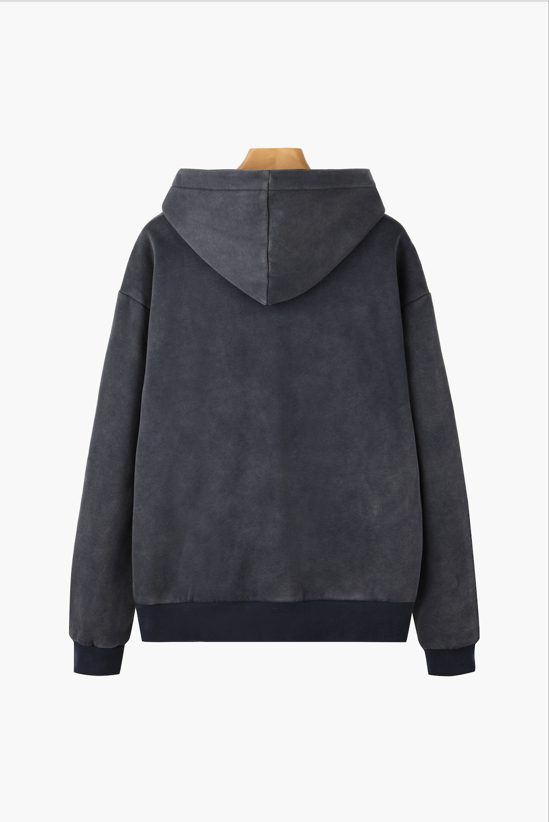 Men's dark grey Monaco graphic pullover hoodie with hood and kangaroo pocket