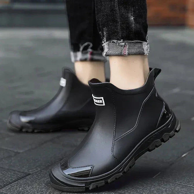 Unisex Chelsea terrain boots with pull tabs and chunky treaded soles