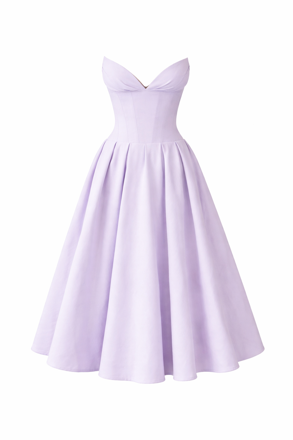 Women's Burgundy Corset Dress Midi