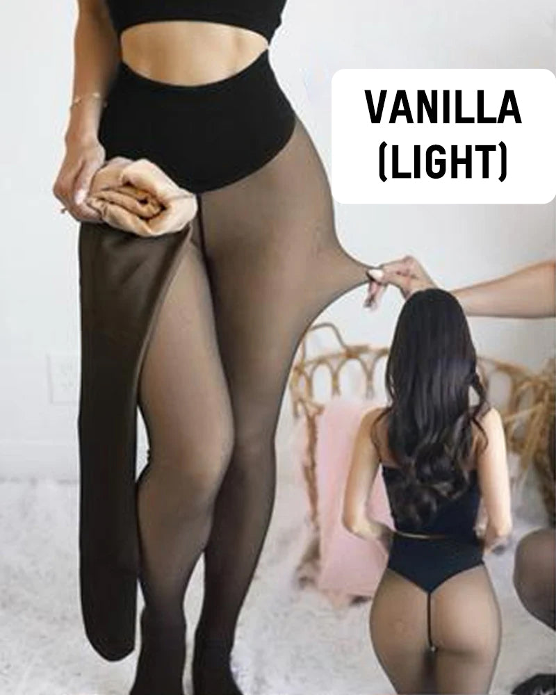 Women's high-waisted one-seam footed leggings