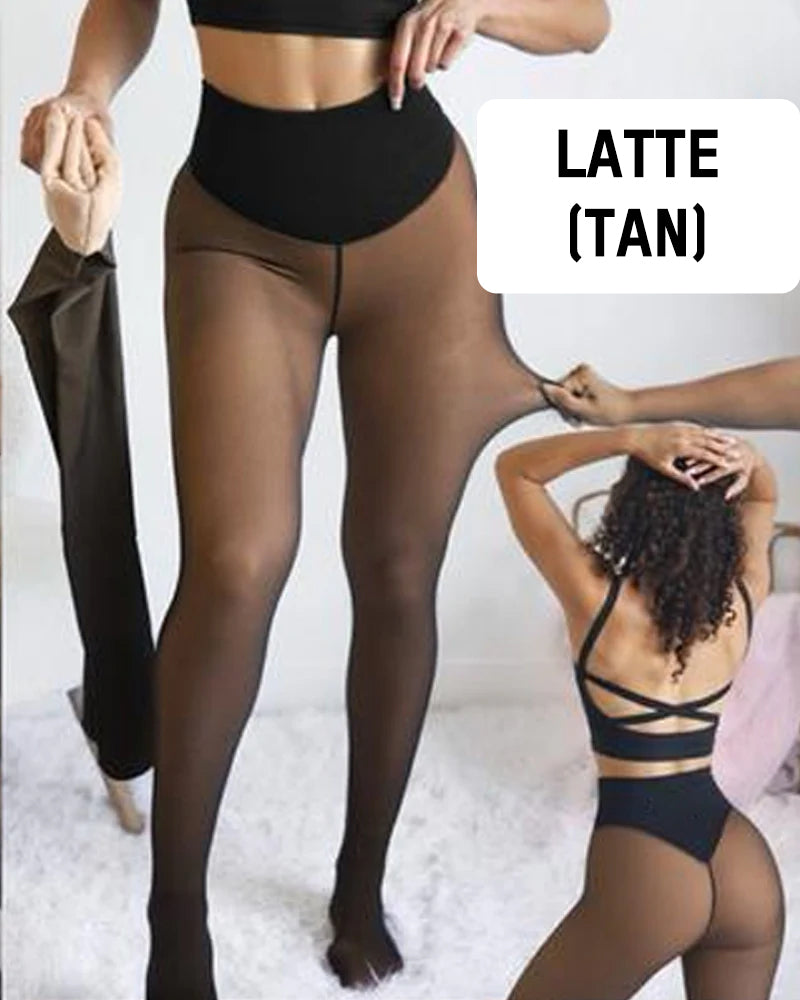 Women's high-waisted one-seam footed leggings