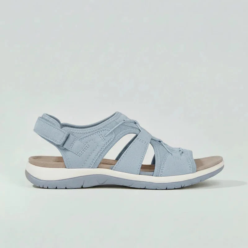 Women's Sandals Adjustable Strap Open Toe - Blue