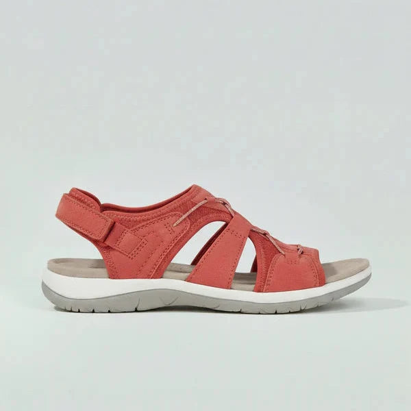 Women's Sandals Adjustable Strap Open Toe - Red