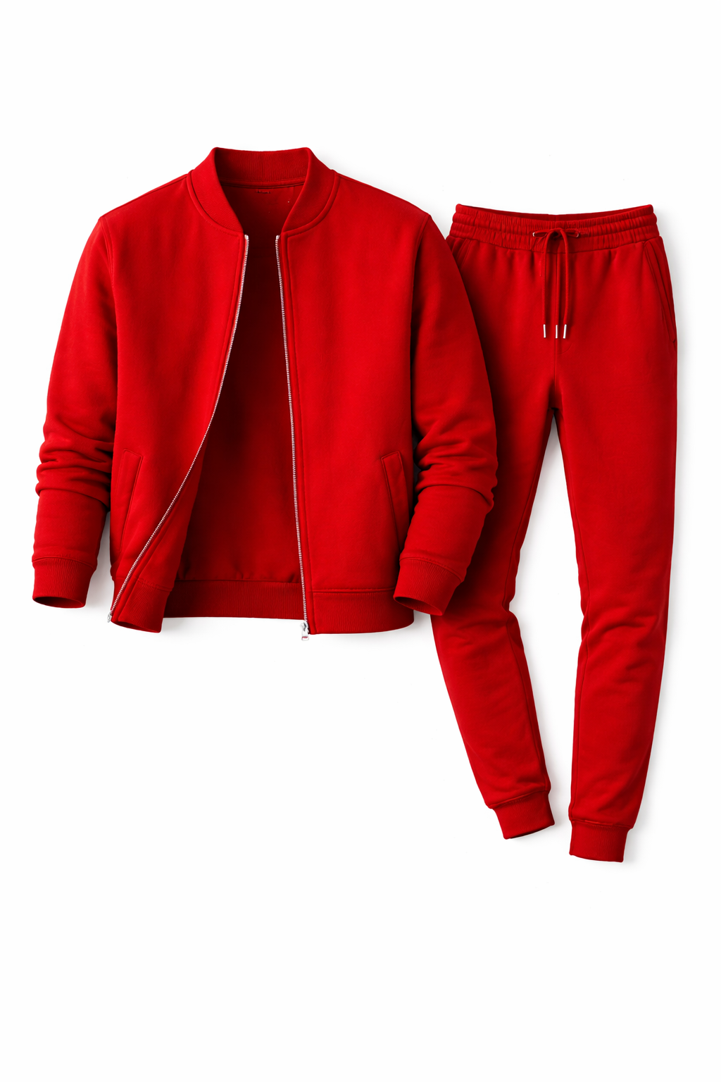 Men's Zip Athleisure Tracksuit Set