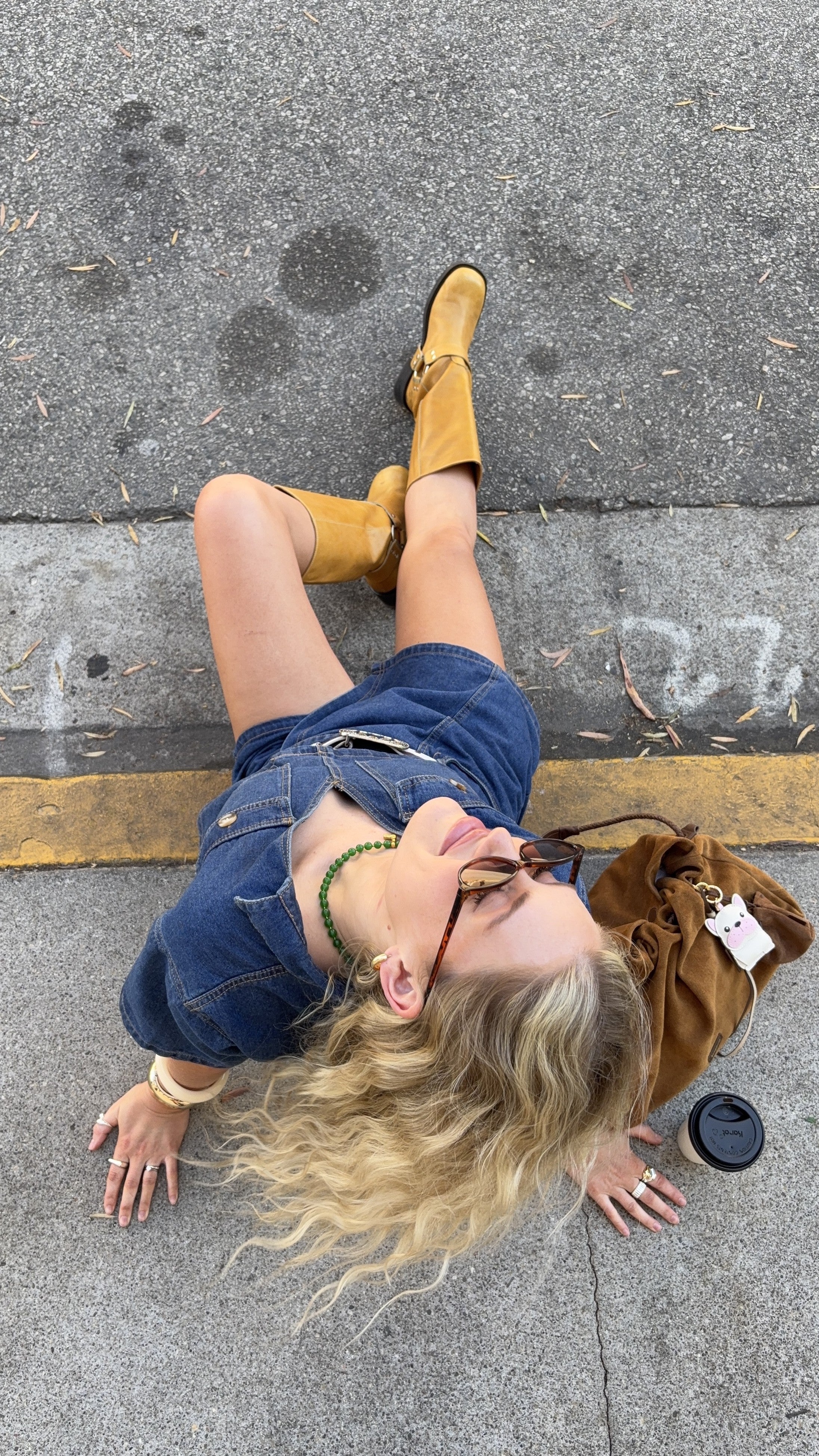 Women's Dark Denim Top and Skort Set