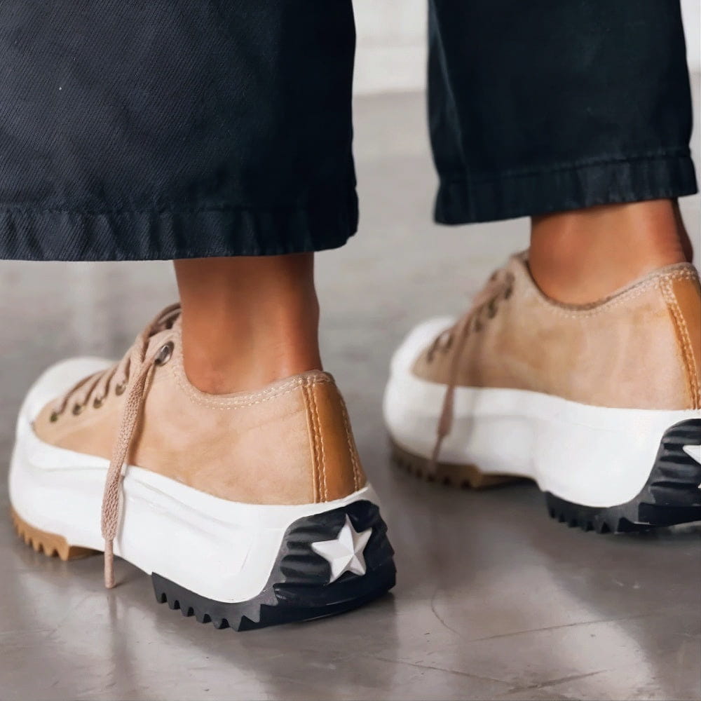 Women’s Beige Casual Platform Trainers