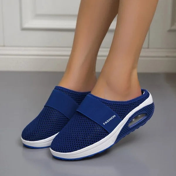 Women's Sandals Mesh Platform Air Cushion Sole - Blue
