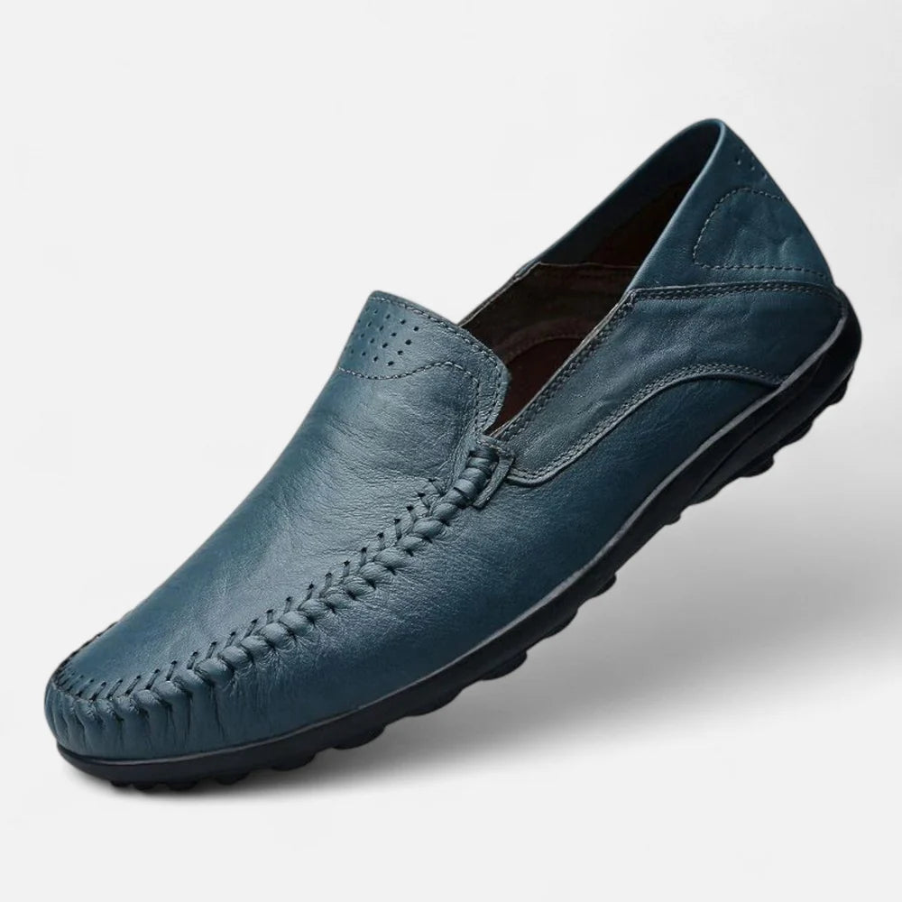 Men’s Vegan Leather Slip-On Loafers | Venthia – Casual Driving Shoes