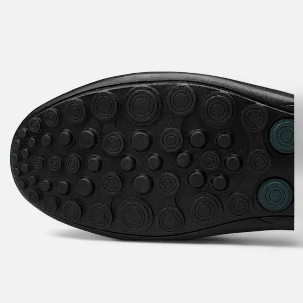 Men’s Vegan Leather Slip-On Loafers | Venthia – Casual Driving Shoes