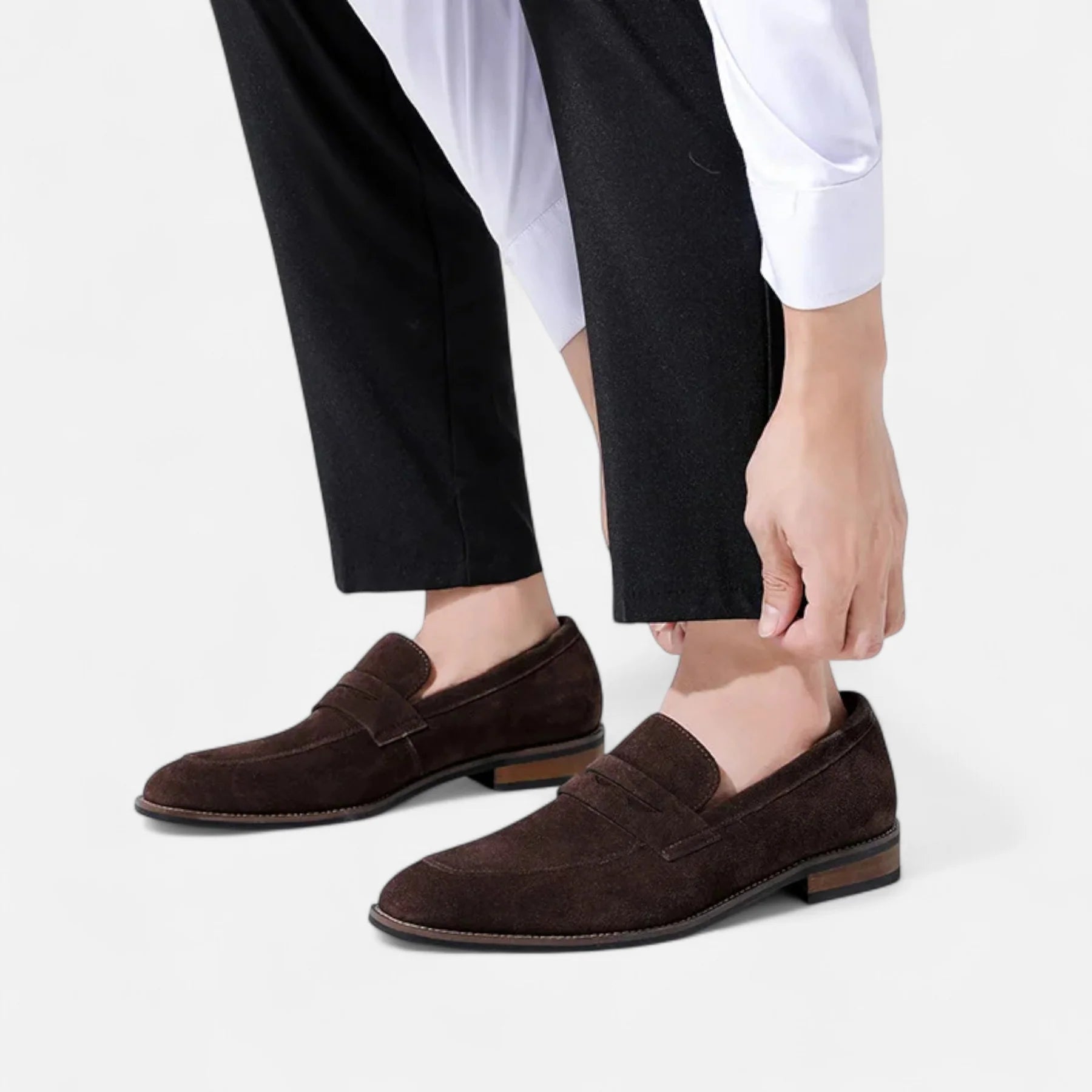Men’s Suede Penny Loafers | Classic Slip-On