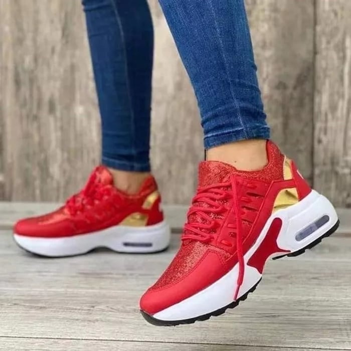 Women’s Air-Cushion Walking Trainers | Lightweight Breathable Support Sneakers