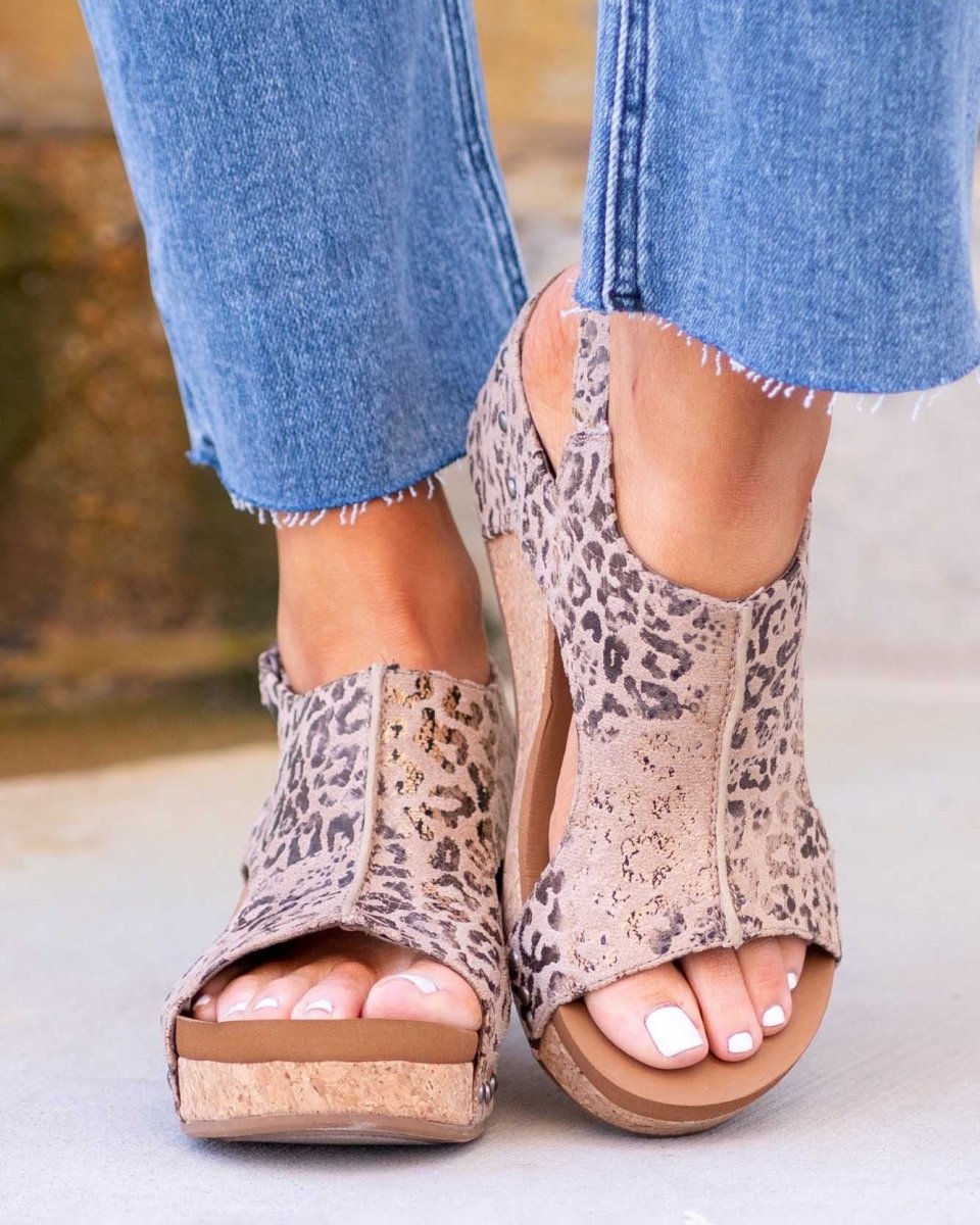 Women’s Cushioned Footbed Open-toe Wedge Sandals