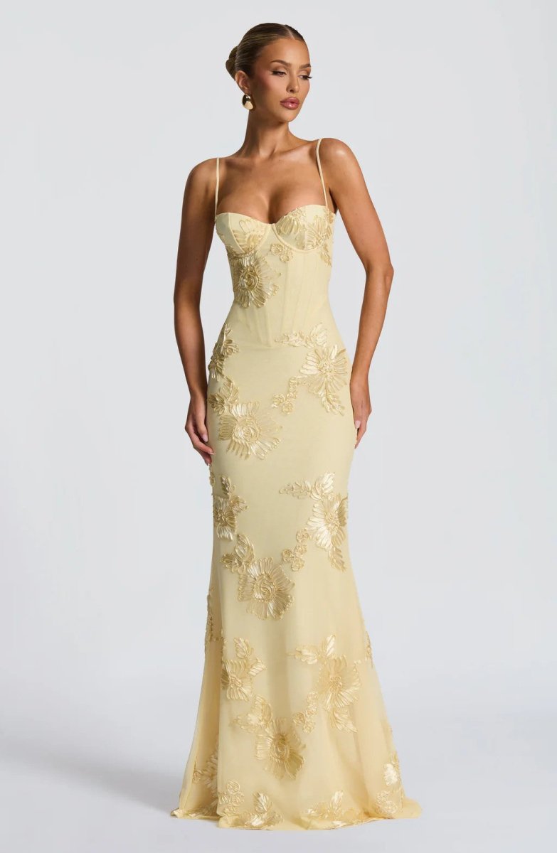 Women's Elegant mermaid-style gown | Lace-Up Back Evening Dress