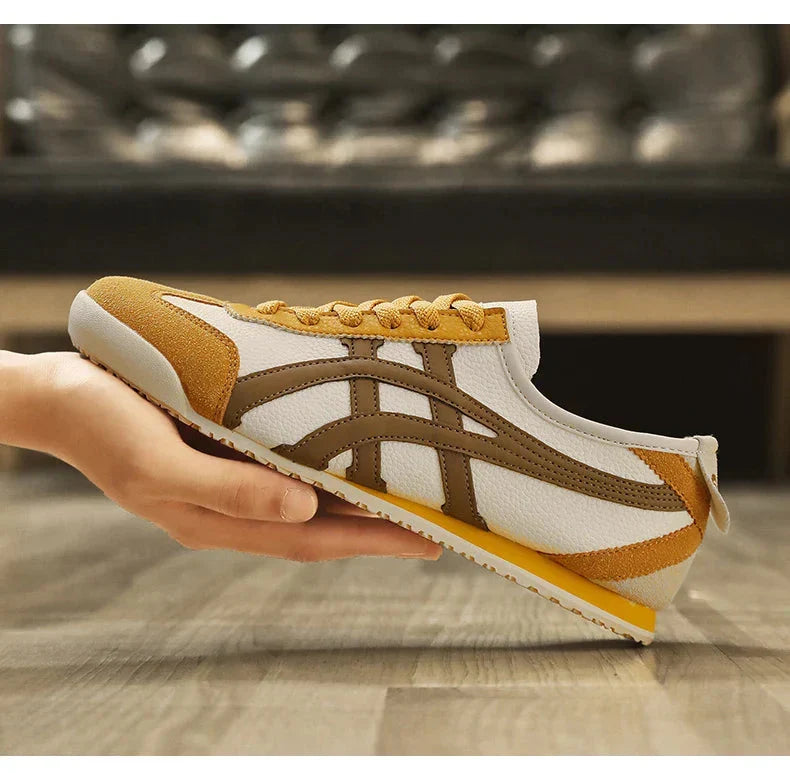 Men's Trainers Retro Suede Low-Profile Lace-Up - Yellow