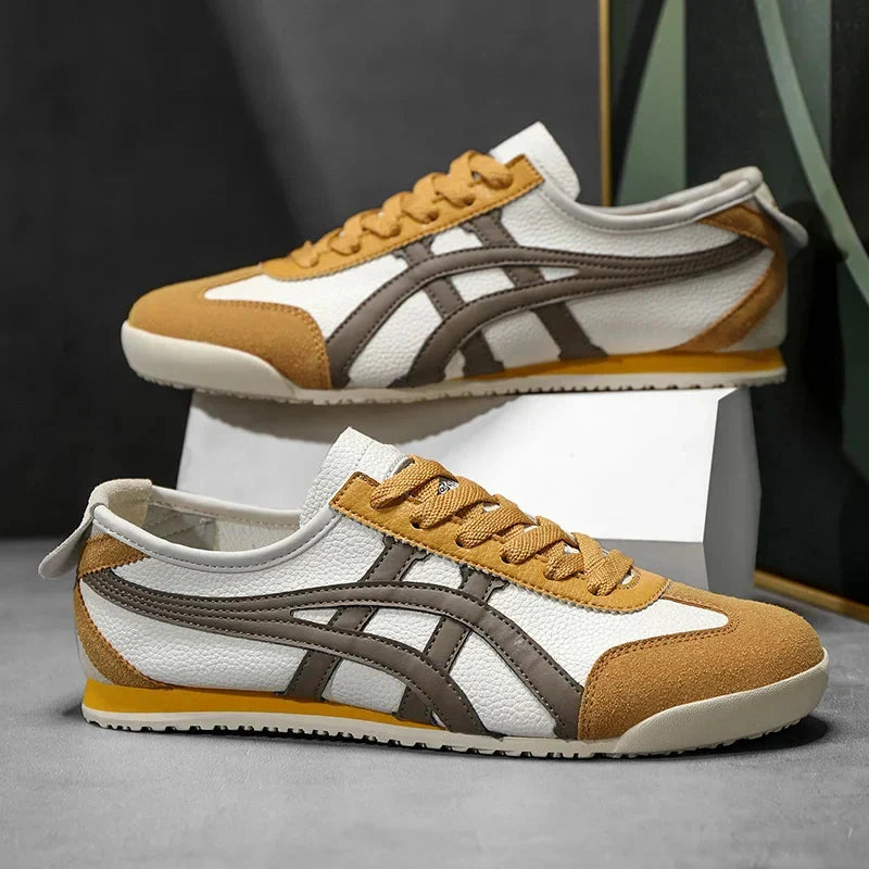 Men's Trainers Retro Suede Low-Profile Lace-Up - Yellow