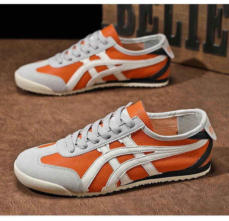 Men's Trainers Retro Suede Low-Profile Lace-Up - Orange
