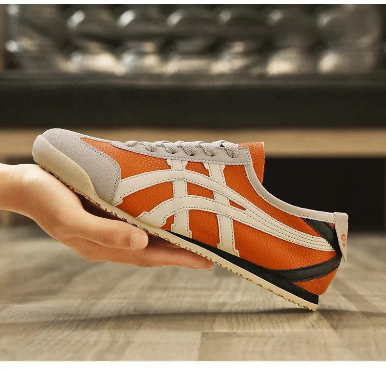 Men's Trainers Retro Suede Low-Profile Lace-Up - Orange