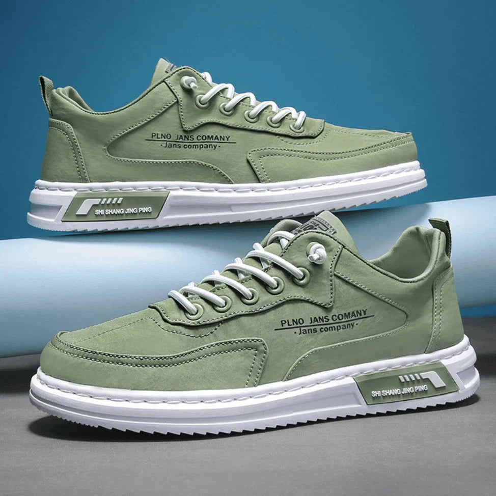 Men's Trainers Lace-Up Low-Top Casual - Green