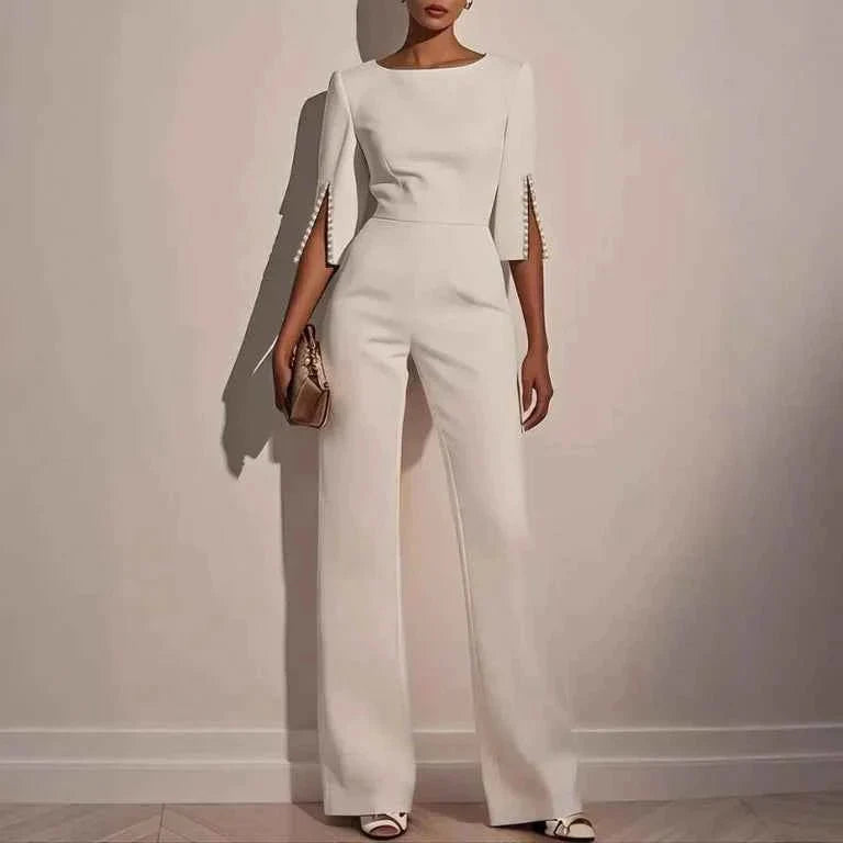Women’s Tailored Wide-Leg Jumpsuit