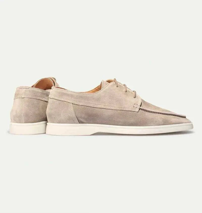 Men’s Suede Casual Loafers | Lace-Up Shoes