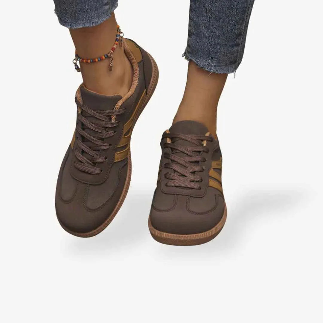 Women’s Retro Stripe Trainers | Cushioned Everyday Comfort Sneakers