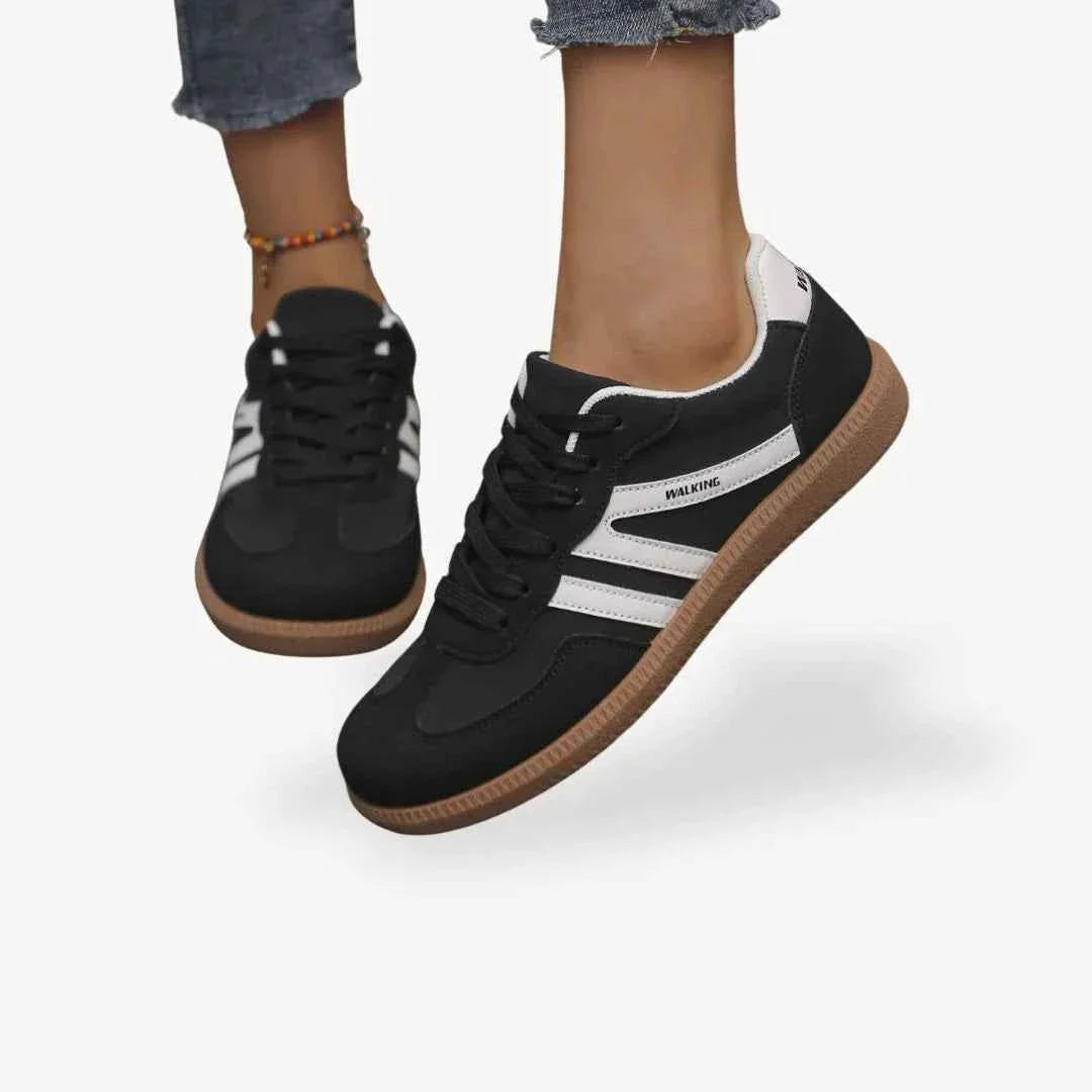 Women’s Retro Stripe Trainers | Cushioned Everyday Comfort Sneakers