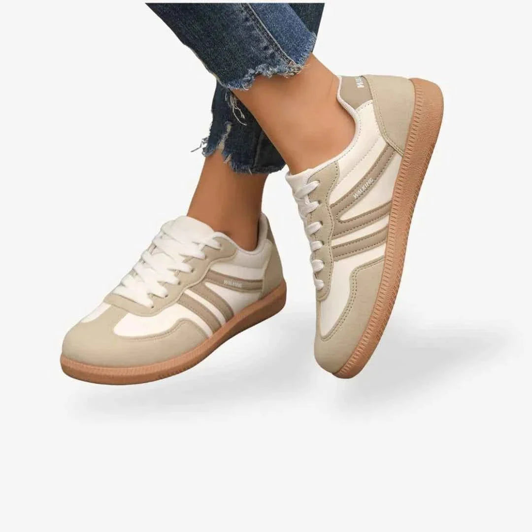 Women’s Retro Stripe Trainers | Cushioned Everyday Comfort Sneakers