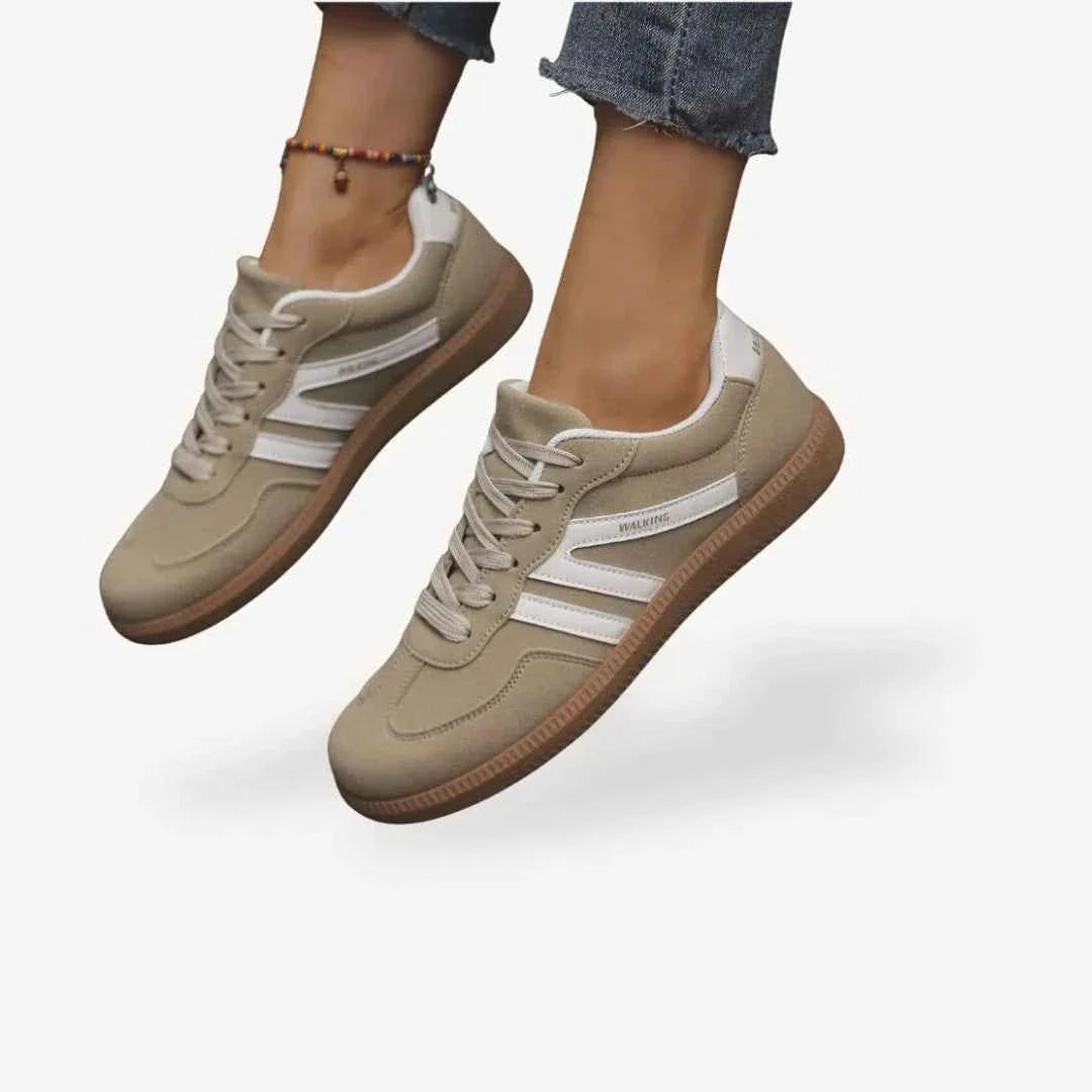 Women’s Retro Stripe Trainers | Cushioned Everyday Comfort Sneakers