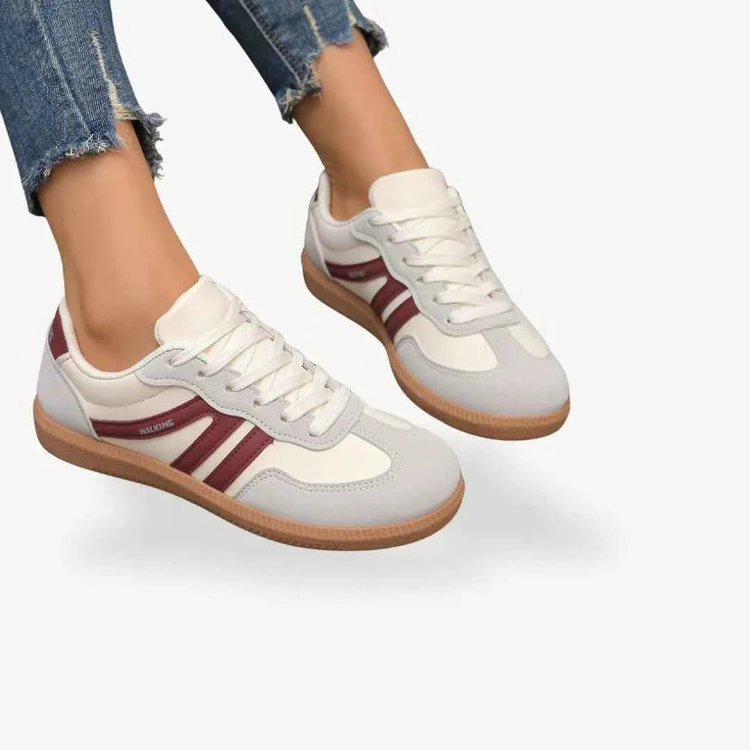 Women’s Retro Stripe Trainers | Cushioned Everyday Comfort Sneakers