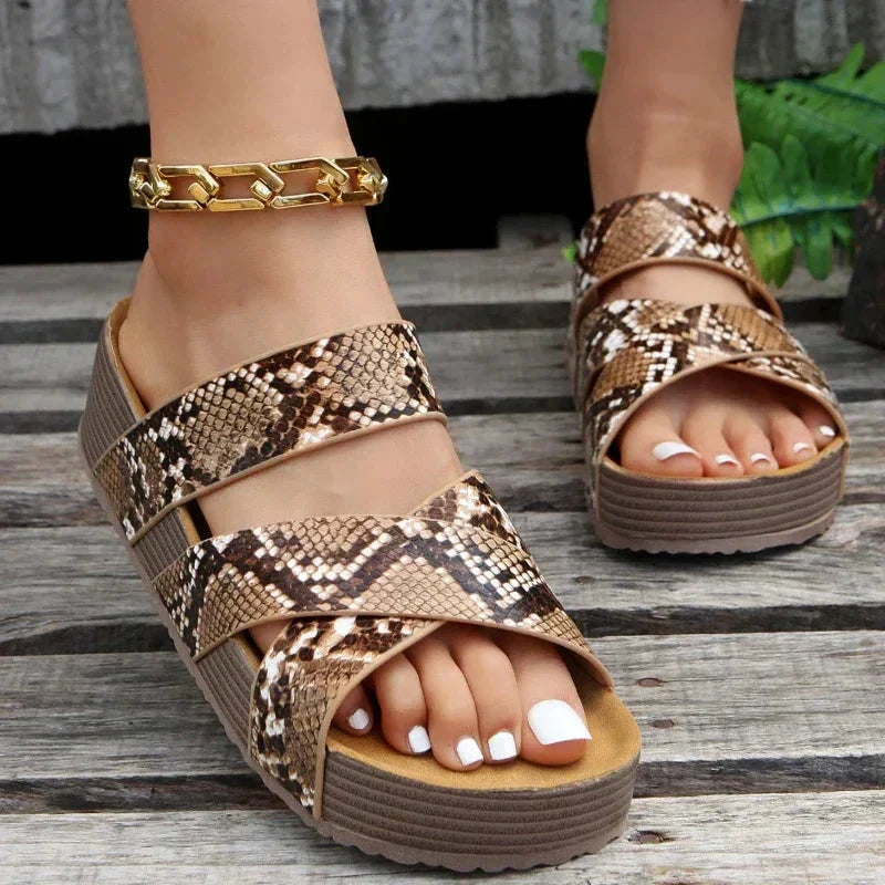 Women’s Cross Strap Orthopaedic Sandals