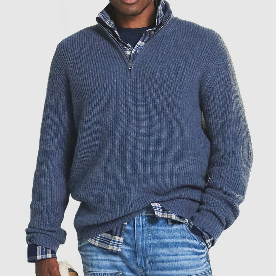 robert-herren-lassige-pullover-mit-reissverschluss-3